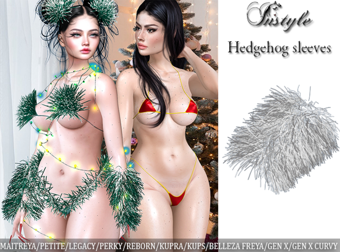 PROMOTION !!!InStyle *Hedgehogs* Fur sleeves  - White