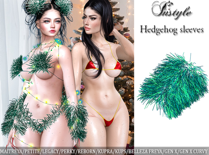 InStyle *Hedgehogs* Fur sleeves  - Turquoise