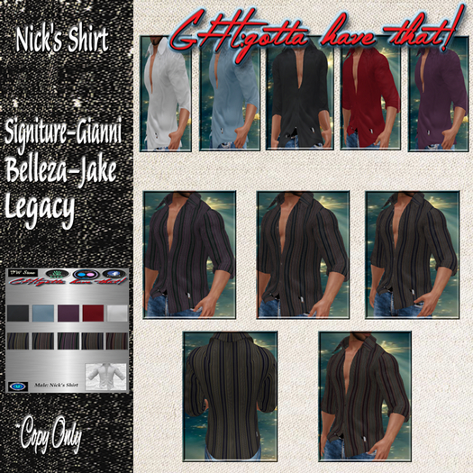 !GHT BOX: MESH NICK'S SHIRT