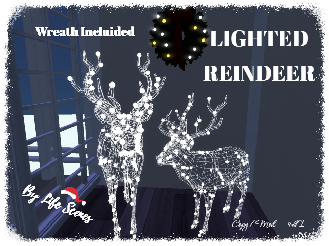 (LS) Lighted Reindeer Christmas Ornament
