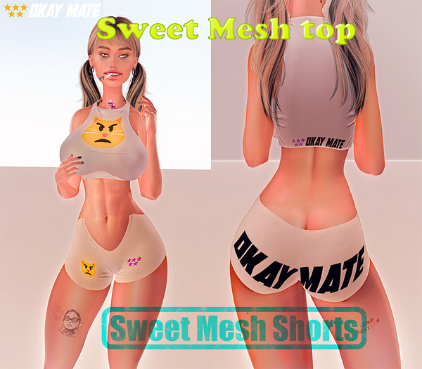 Rowdy Cat F Top And Shorts