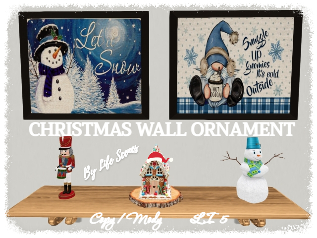 (LS) Christmas Wall Ornament