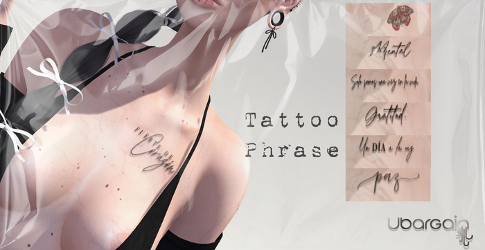 !UG tattoo phrase