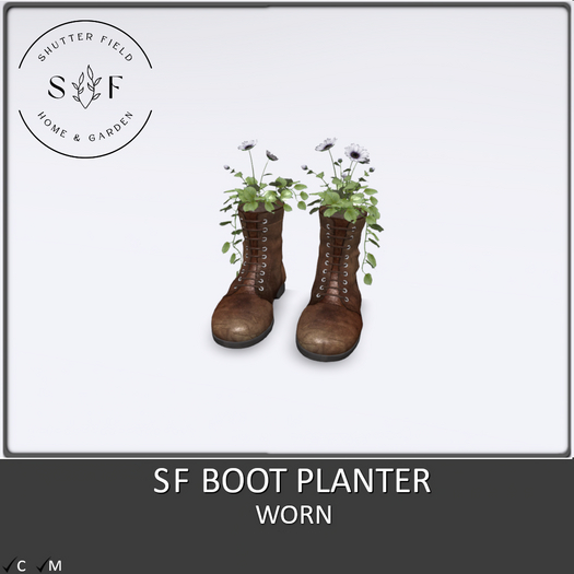 SF BOOT PLANTER - WORN - BOXED