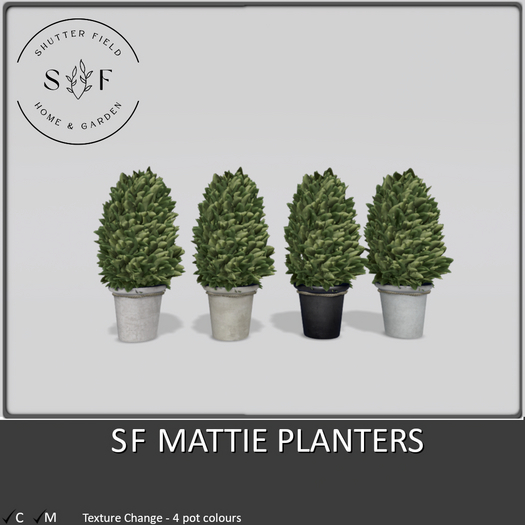 SF MATTIE  PLANTER  - BOXED