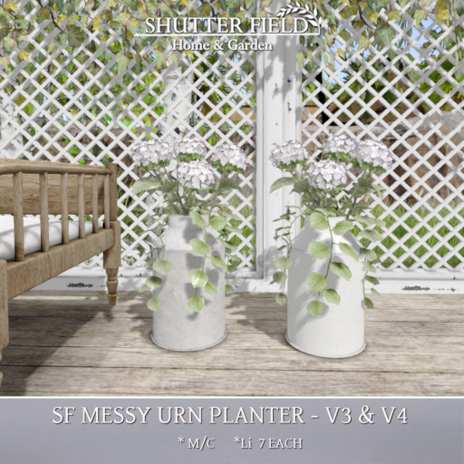 SF Messy Urn Planters V3 & V4 Boxed