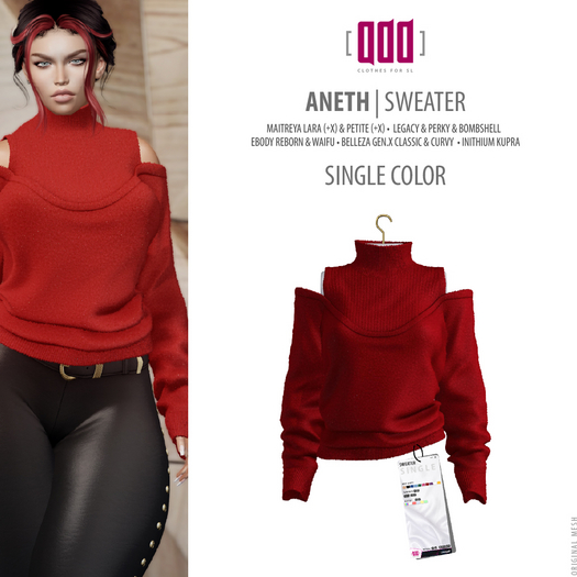 [ADD] Aneth Sweater - Red