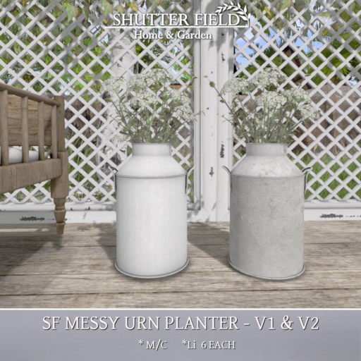 SF Messy Urn Planters V1 & V2 Boxed