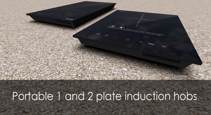 Portable 1 and 2 plate induction hobs