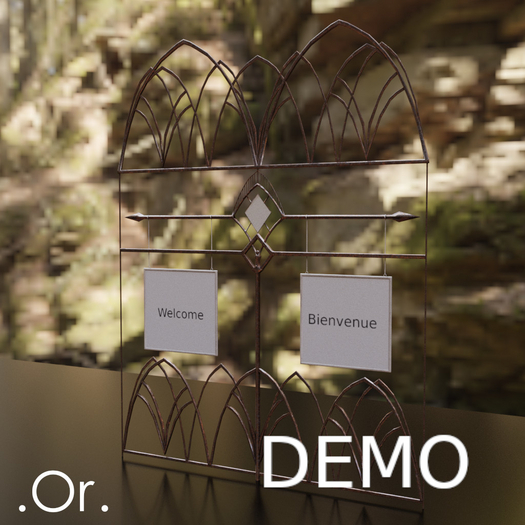 . Or . Ornamental Welcome Panel DEMO