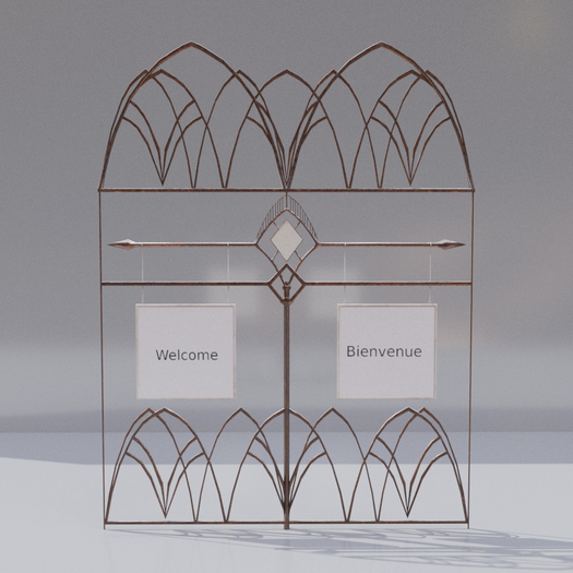 . Or . Ornamental Welcome Panel