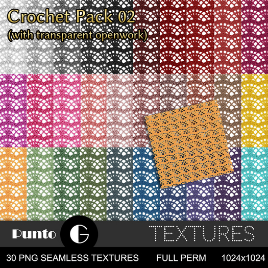 Full Perm Textures - Crochet Pack 02