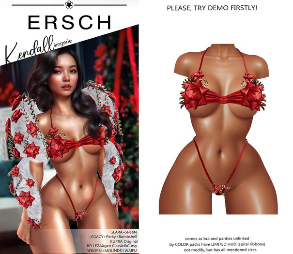 ERSCH - Kendall Lingerie -red-