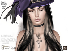[Nerium] Chest Tattoo - Witch Floral Promo Gift!