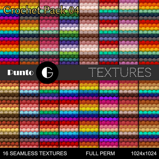 Full Perm Textures - Crochet Pack 04