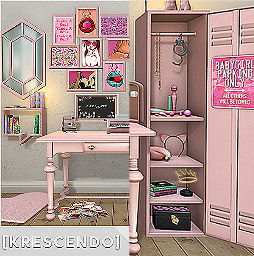 [Kres] Bad Babe - Mini Fridge - Pink