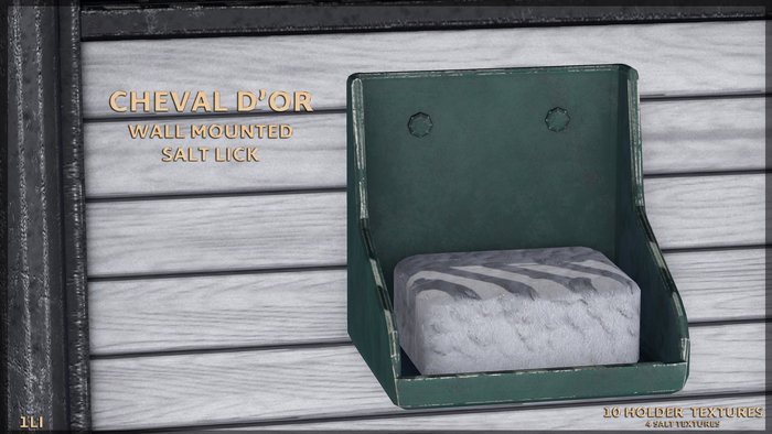 Cheval D'or / Wall Mounted Salt Lick.