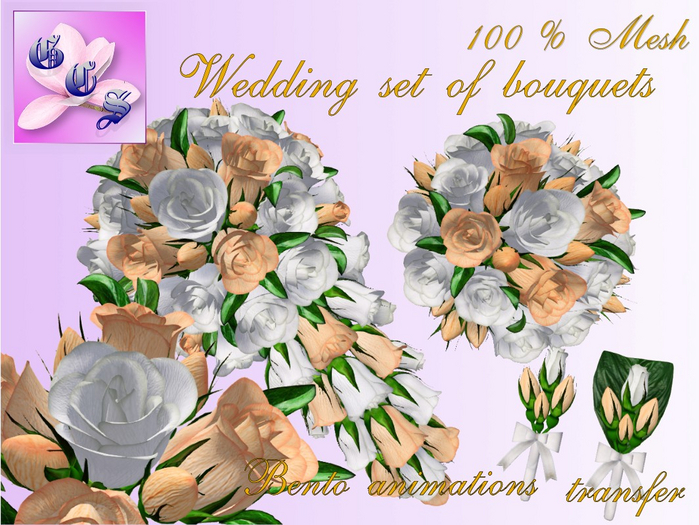Wedding bouquet set of roses, overhangings_w&a_011_RB8