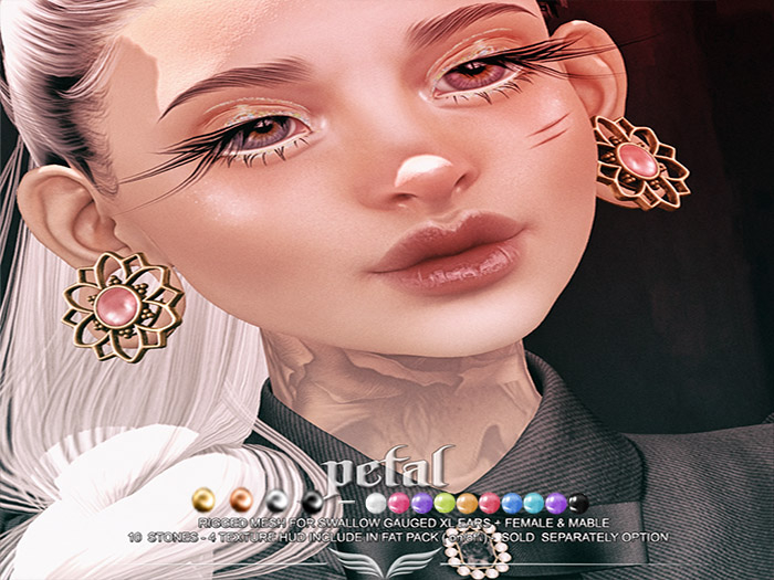 A*S PETAL_^^Swallow^^Gauged XL Ears _FATPACK_(wear me)