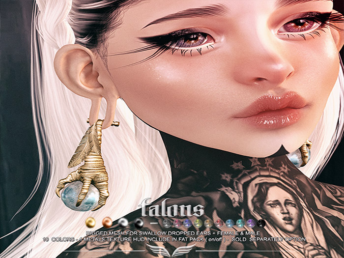 A*S TALONS_^^Swallow^^Dropped Ears _FATPACK_(wear me)