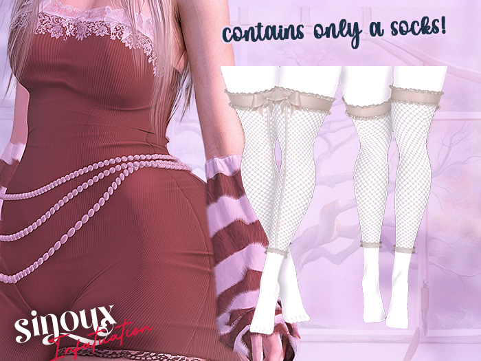 Sinoux - Infatuation Socks (Cream)