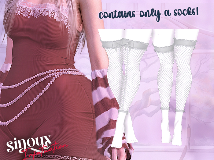 Sinoux - Infatuation Socks (White)
