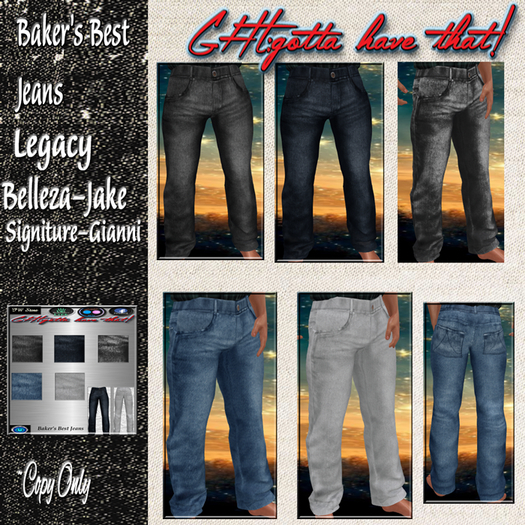 !GHT BOX: MESH BAKER'S BEST JEANS
