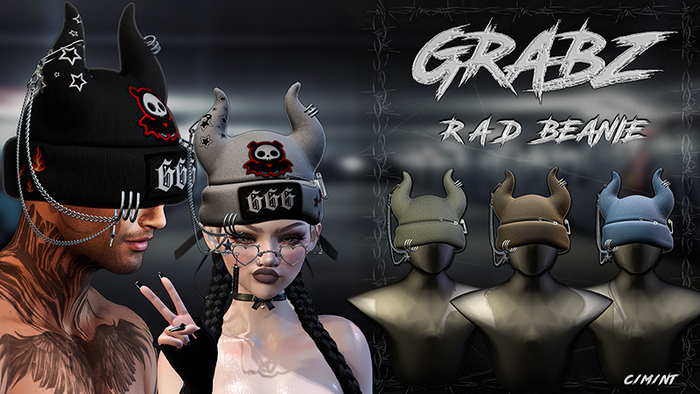 .GRABZ. ~ R A D Beanie Base G B LB ~