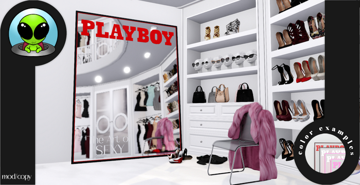 Gnarly. - Magazine Mirror - Playboy - Black  Frame Pack