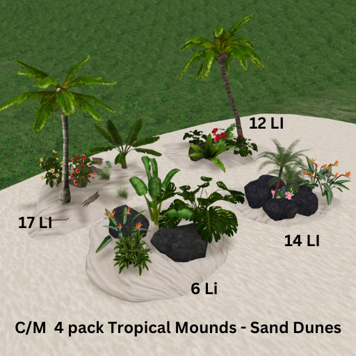 Mesh Tropical Sand Mounds