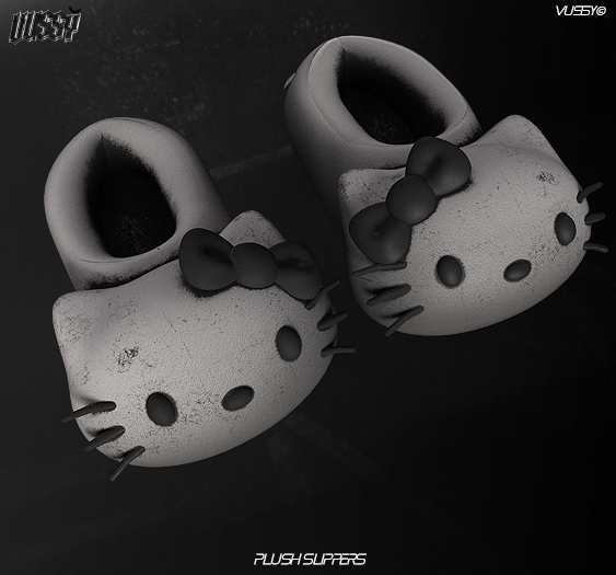 V/ PLUSH Slippers - Onyx
