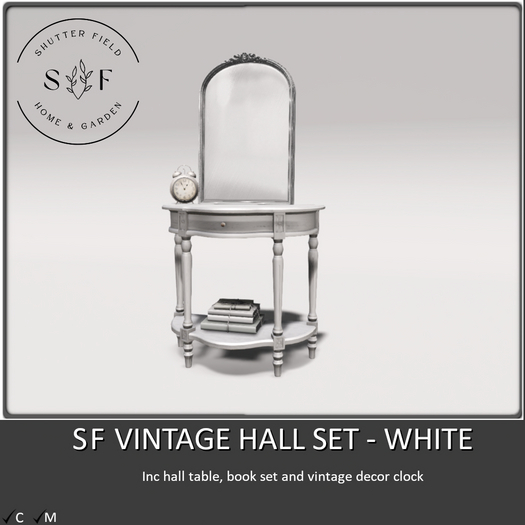 SF Vintage Hall Set - White - Boxed