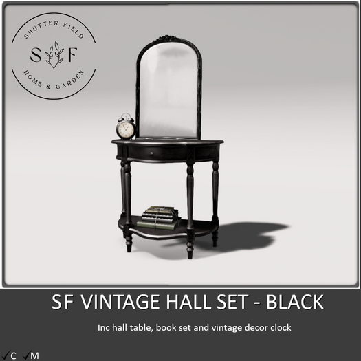 SF Vintage Hall Set - Black Boxed