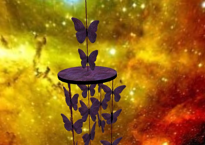 Deep Orchid(dark Purple) Butterfly Baby Mobile BOXED
