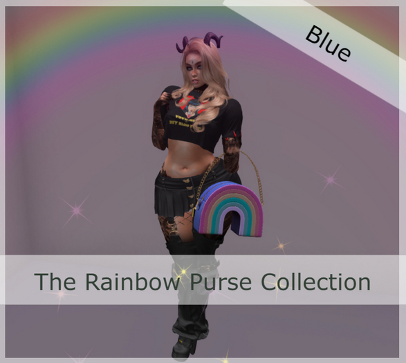 Particle Rainbow Purse - Blue - Wear to Unpack