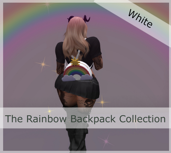 Particle Rainbow Backpack - White - Wear to Unpack