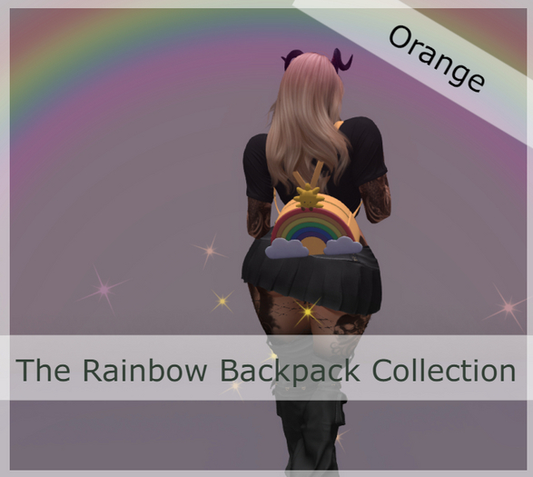 Particle Rainbow Backpack - Orange - Wear to Unpack