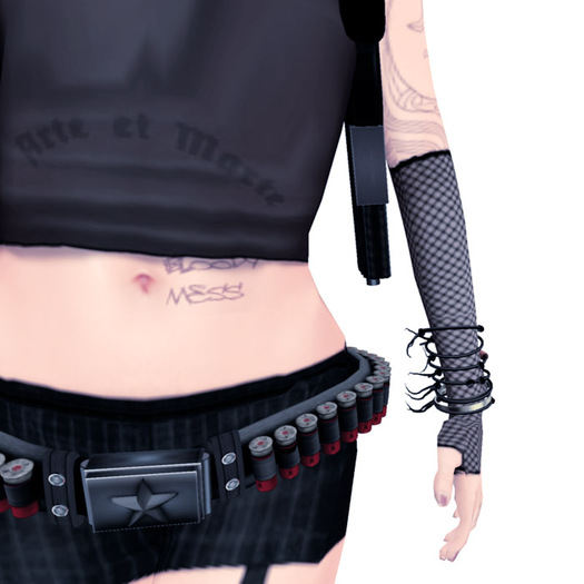 Gloves Burlesque Fishnet With Open/Closed Fingertips