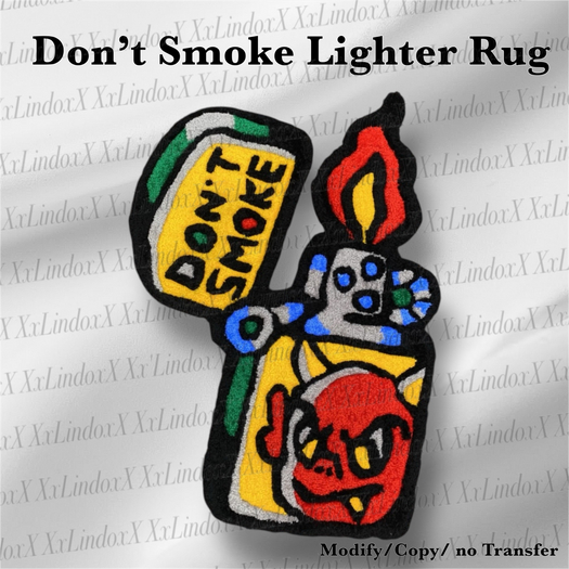 Don't Smoke Lighter Rug