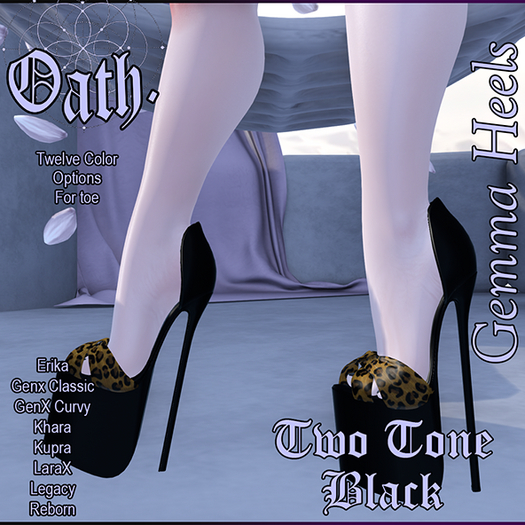 {Oath.} Gemma Heels Two Tone Black