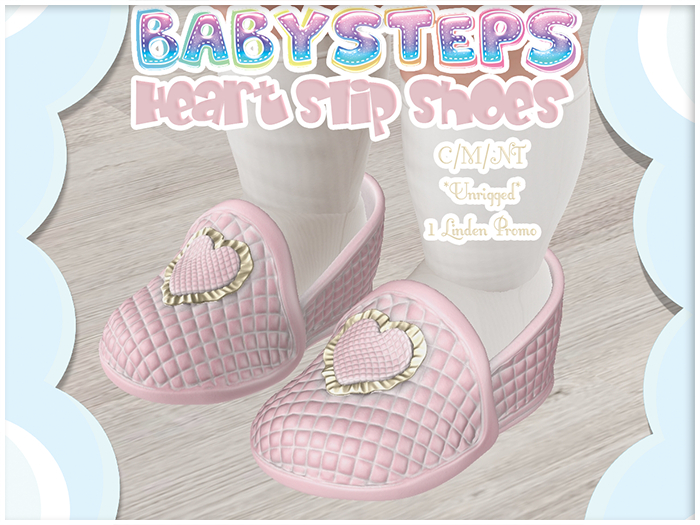 {Babysteps} Heart Slip Shoes - PROMO 1L (+Demo)