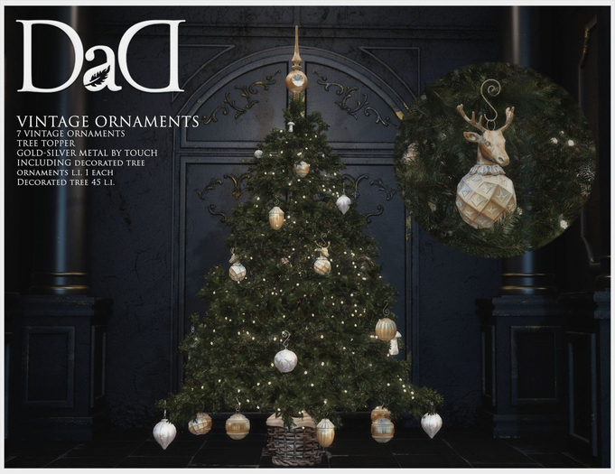 DaD - Christmas Vintage Ornaments Set - v.1.0