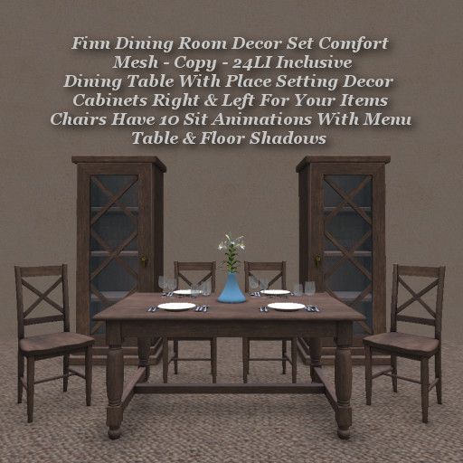 Finn Dining Room Decor Set Comfort1