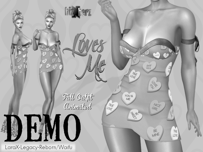 hizNherz Loves Me Outfit DEMO (Animated)