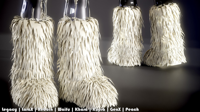 Riley Fur Boots Cream