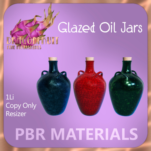 DRAGONFRUIT - PBR Glazed Oil Jars *Promo*