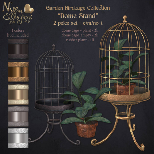 (NO) Garden Birdcages - Dome Stand