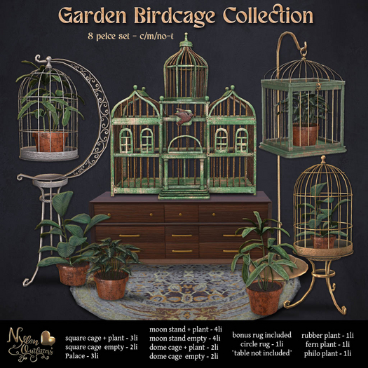(NO) Garden Birdcages - All Items
