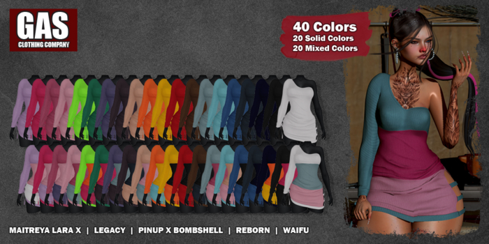 GAS [Dress Mila - 20+20 Colors Fatpack]