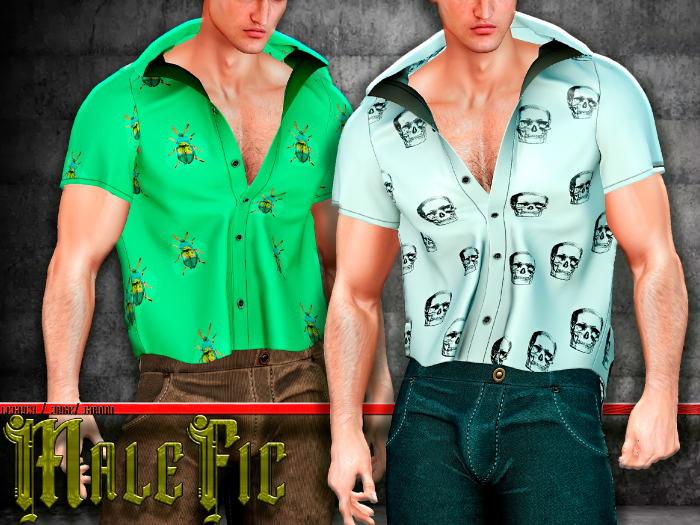 !!MaleFic Gomes Shirt FatPack